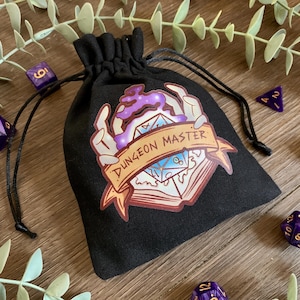 Dungeon Master Dice Bag | Cotton Pouch | D&D Dice Bag