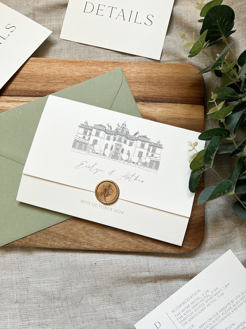 Sample Folded Sample Wedding Invite, Venue Wedding Invitation, Venue ...