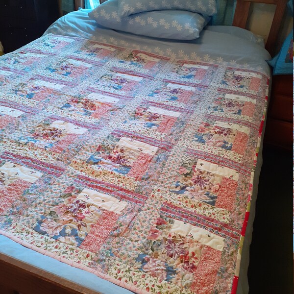 Log Cabin Quilt Kit Etsy