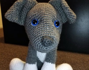 Picasso the Pitbull Crochet Pattern: Blue Nosed Puppy (PDF Download)