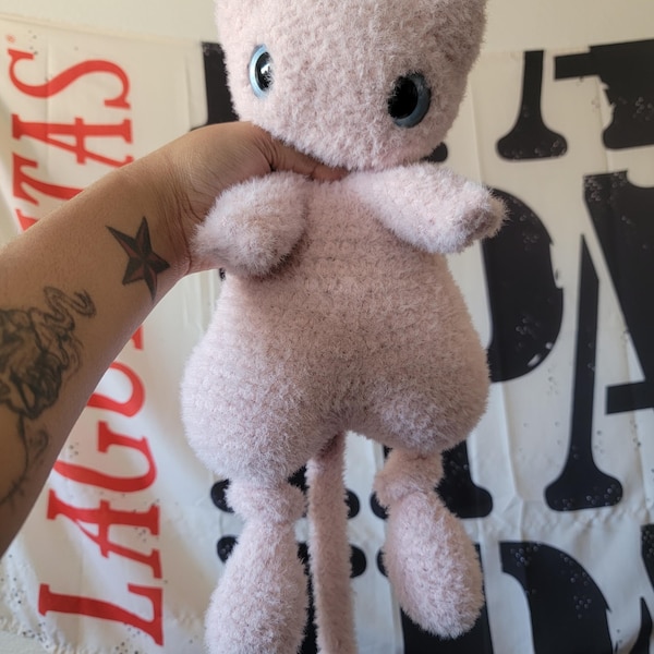 Fuzzy Snuggler Collection: Mew, Knotted Legs, Pokemon Plush
