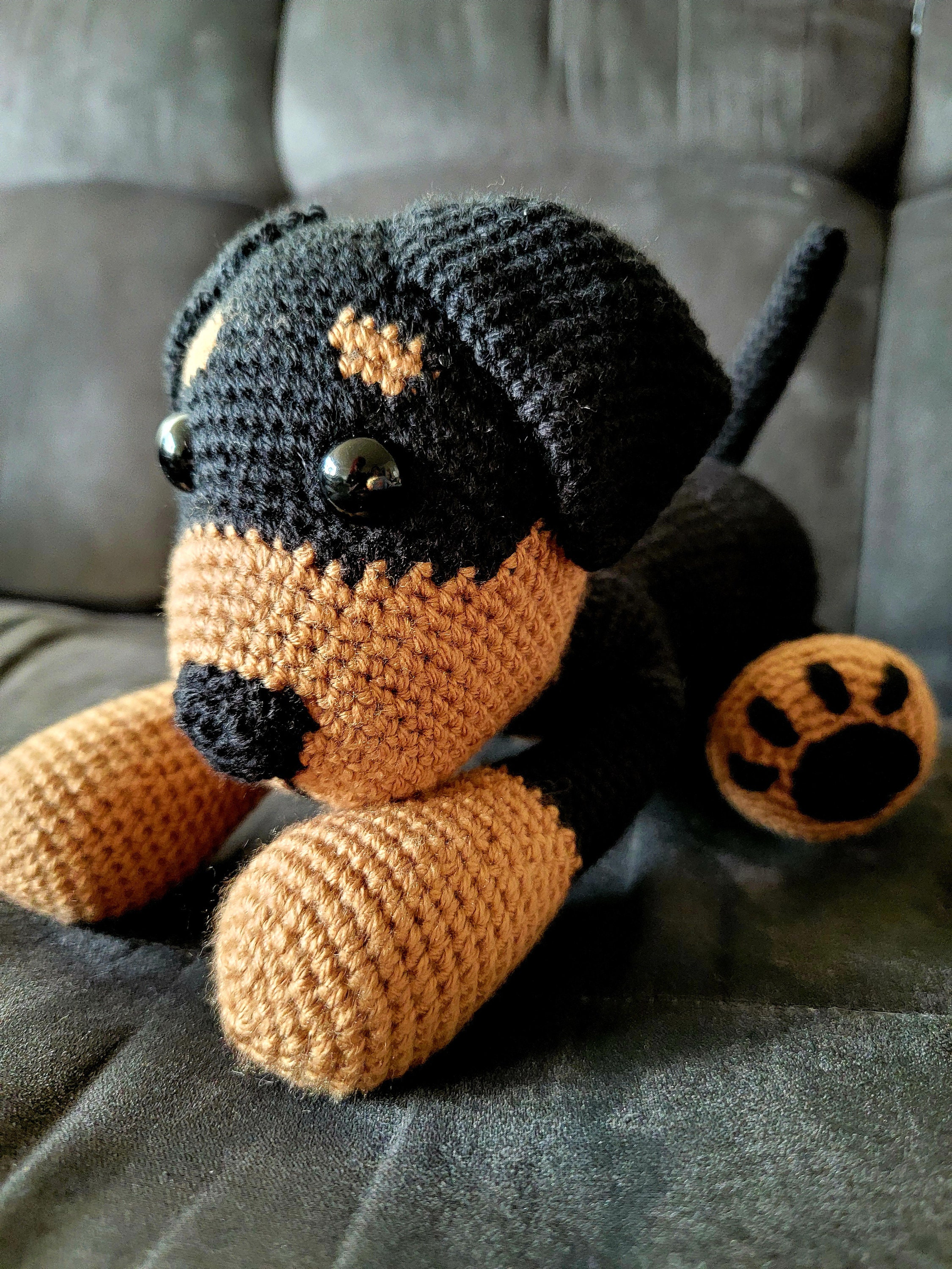 Rex the Rottweiler Crochet Pattern: Amigurumi Dog (PDF Pattern) - Etsy