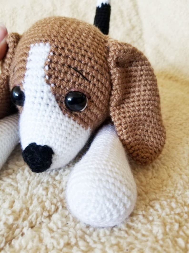 Shiloh the Beagle Crochet Pattern Puppy Crochet Beagle - Etsy Israel