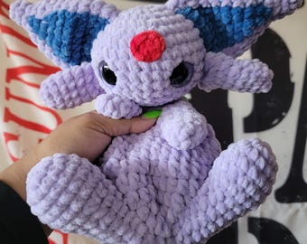 Pre-Order Crochet Espeon Snuggler: Standard Size