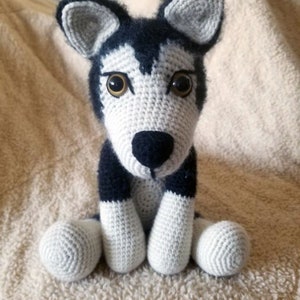 Athena Alaskan Malamute Crochet Pattern: Amigurumi Puppy (PDF Pattern)
