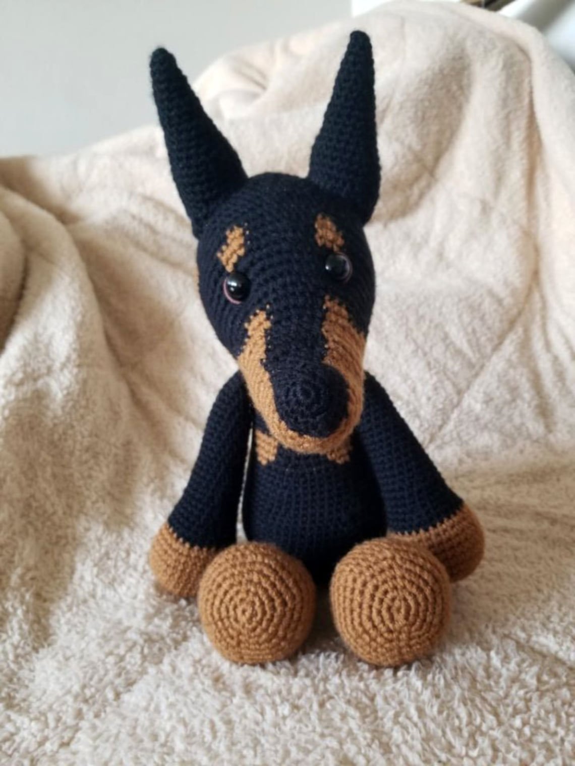 Dixie the Doberman crochet pattern puppy crochet dog Etsy México