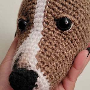 Custom Crochet Dog Portrait: Pet Memorial, Dog Replica