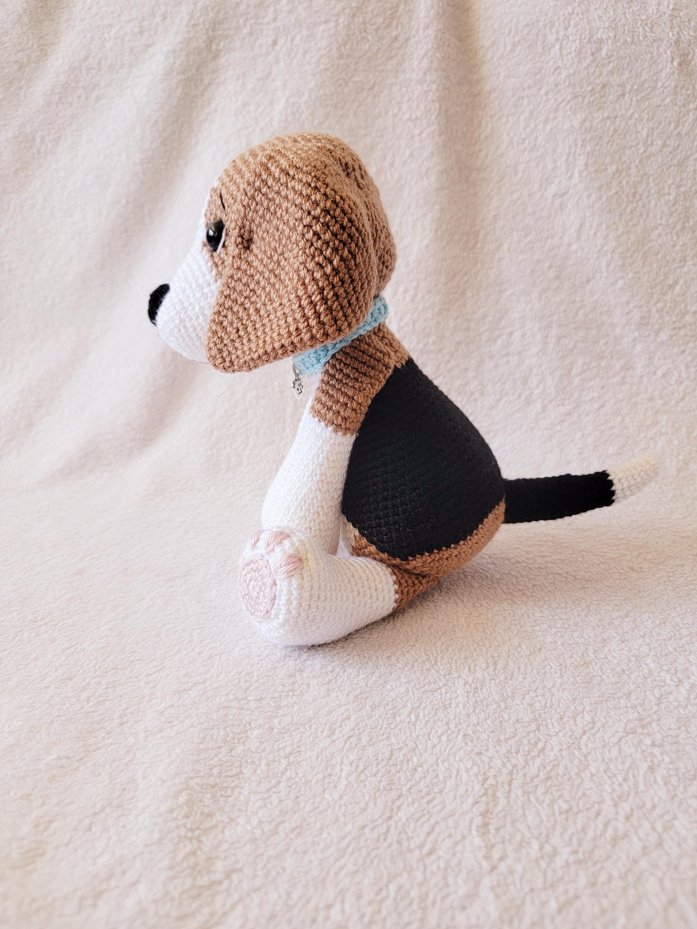 ビーグル犬のシャイローの編み図：あみぐるみの子犬（PDFパターン