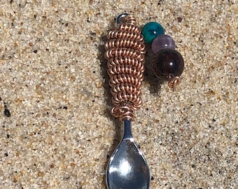 Unique wire wrapped mini spoon