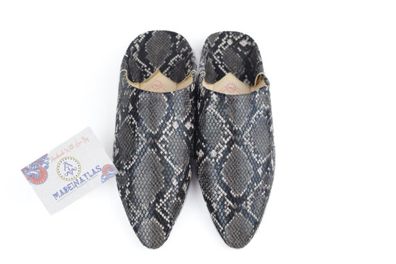 Snake print slippers sales