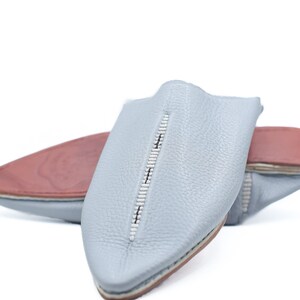 Embroidered Moroccan Leather Slippers: Handmade Designer Babouches