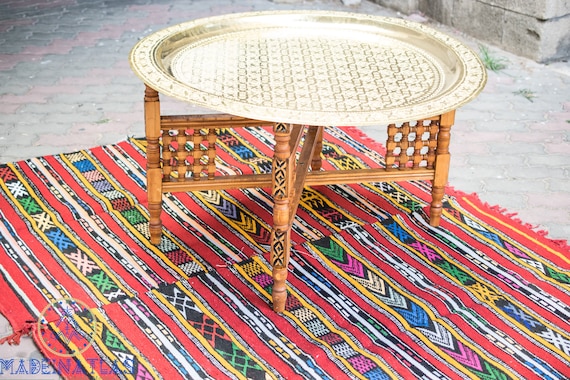 Boho coffee table sales round