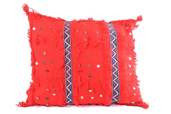 Moroccan wedding blanket clearance pillow