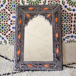 Decorative Mirror, large wall mirror, Mosaic Mirror, Metal Mirrors, framed mirror, Moroccan Mirror, organic mirror, Hanging Mirror