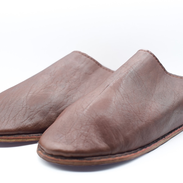 Sheepskin Genuine Leather Slippers, Morocco Handicrafts mules, Moroccan babouches slippers