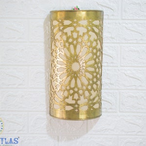 Applique Boho, applique in ottone, decorazioni murali marocchine, applique rustica, luci Boho, illuminazione marocchina