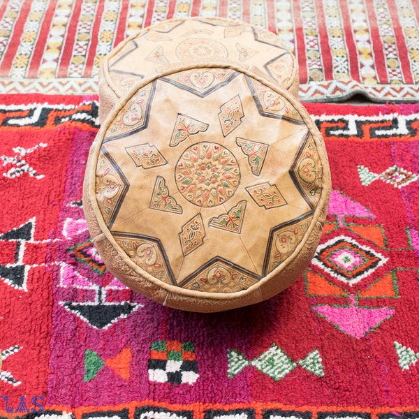 Leather Ottoman Etsy