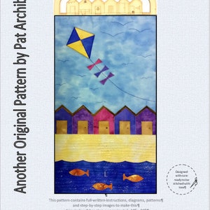 A Day At The Seaside Art Quilt Downloadable Digital Pattern