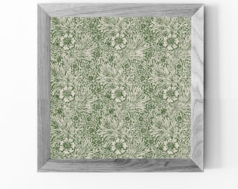 William Morris Marigold Cross Stitch Pattern, Vintage Floral (PDF Download)