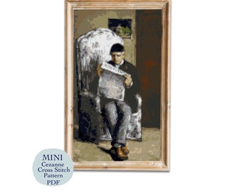 Cézanne's Father Cross Stitch Pattern (PDF Download)