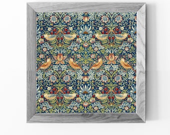 ウィリアム・モリス いちご泥棒 クロスステッチパターン PDF