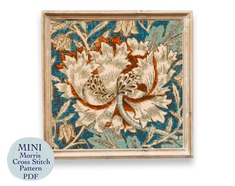 William Morris Honeysuckle Cross Stitch Pattern (PDF Download)