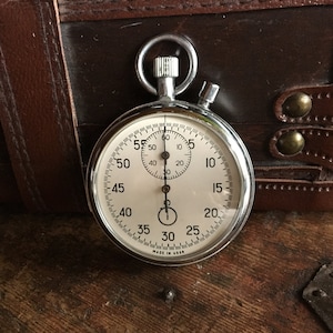Vintage USSR stopwatch. Mechanical chronometr