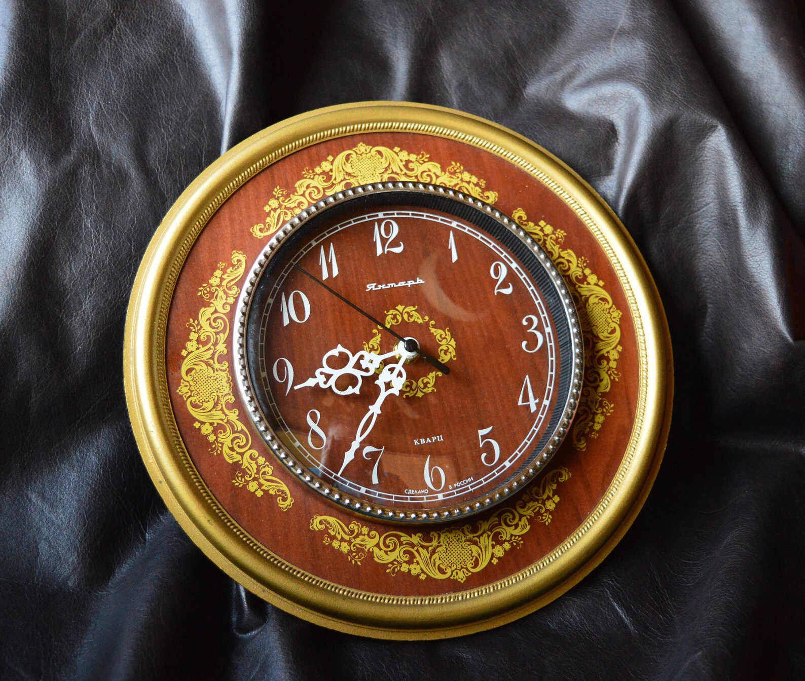 Vintage Wall Clock Wood Antique Clock Cottagecore Decor Etsy