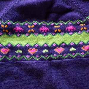 Cottagecore purple sweater. Vintage from 1990 image 4