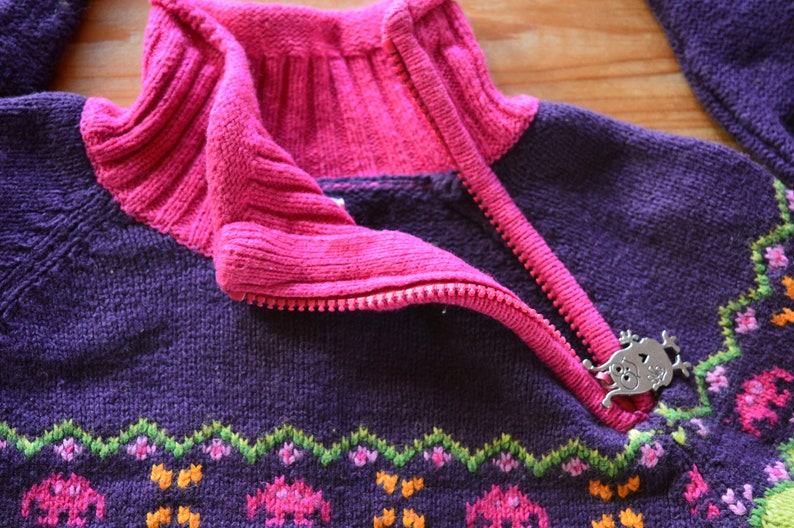 Cottagecore purple sweater. Vintage from 1990 image 6