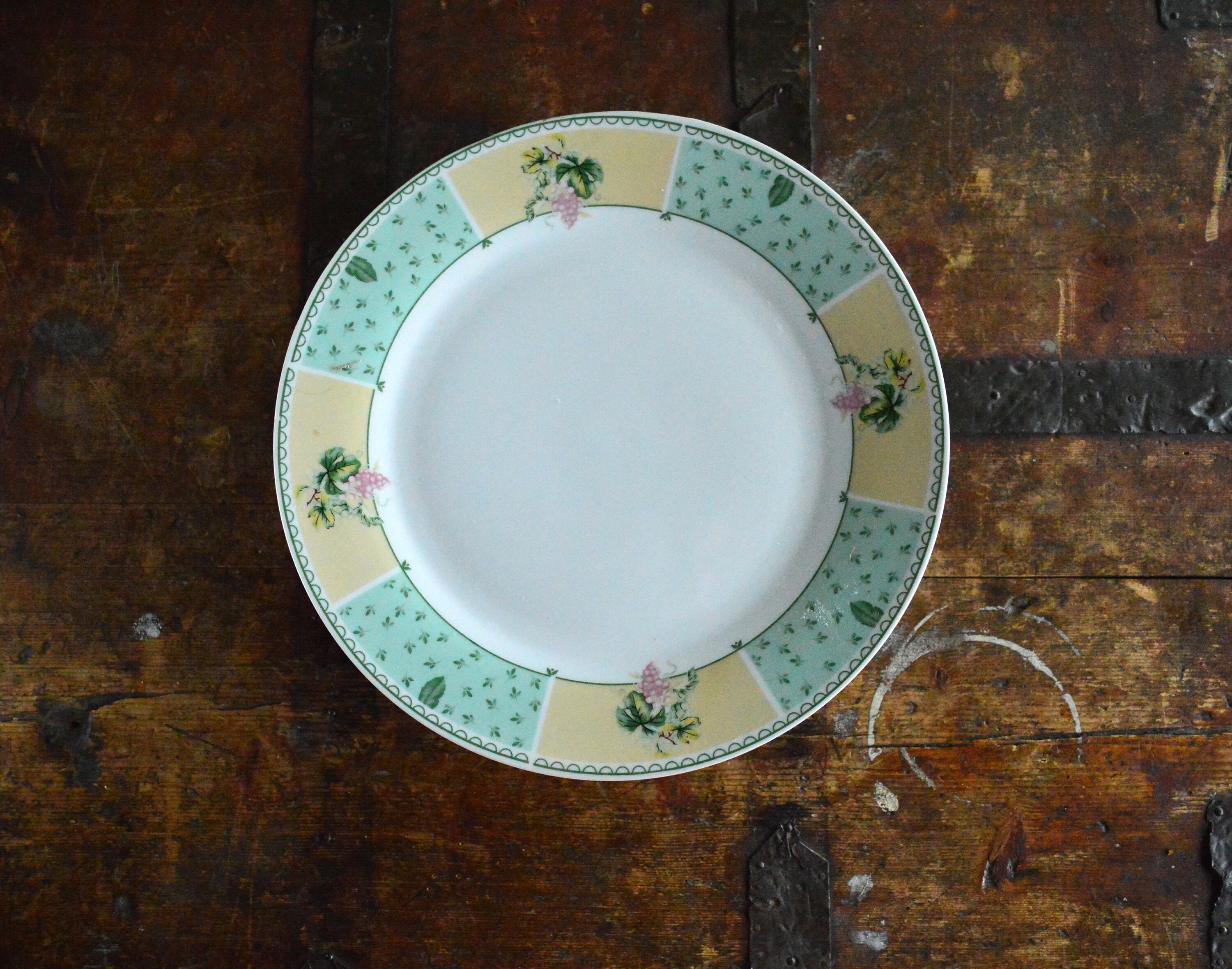 6 ceramic dinner plates. Vintage farmhouse plates Etsy