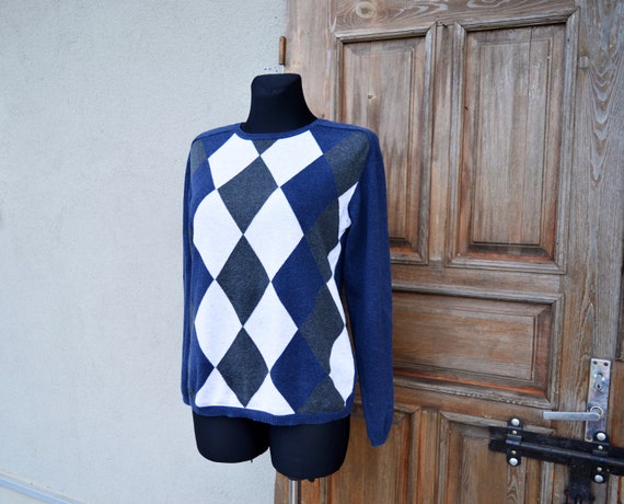 Argyle sweater. Vintage from 1990