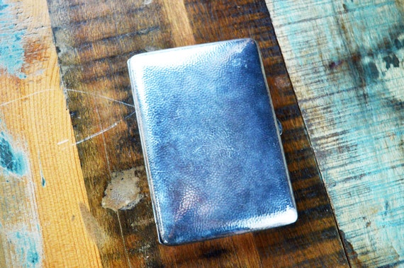 Cigarette case vintage 1949 silver plated cigarett