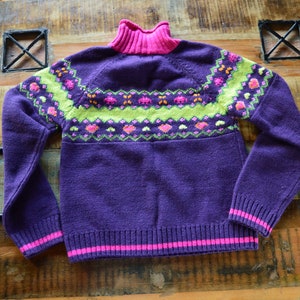 Cottagecore purple sweater. Vintage from 1990 image 3