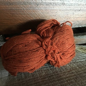 Vintage Brick Carpet Yarn: Wool Cotton Blend, Macrame Cord 2mm