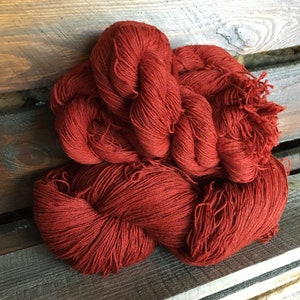 Vintage Rug Wool Yarn: Terracotta Macrame Cord, 2mm (1600m/400g Skein, 1500m/380g Skein)