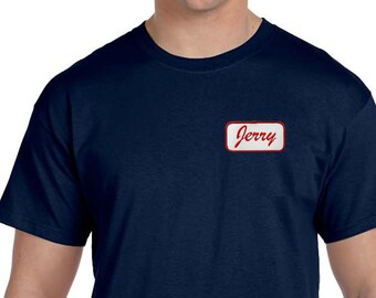 Name tag t shirt Clearance