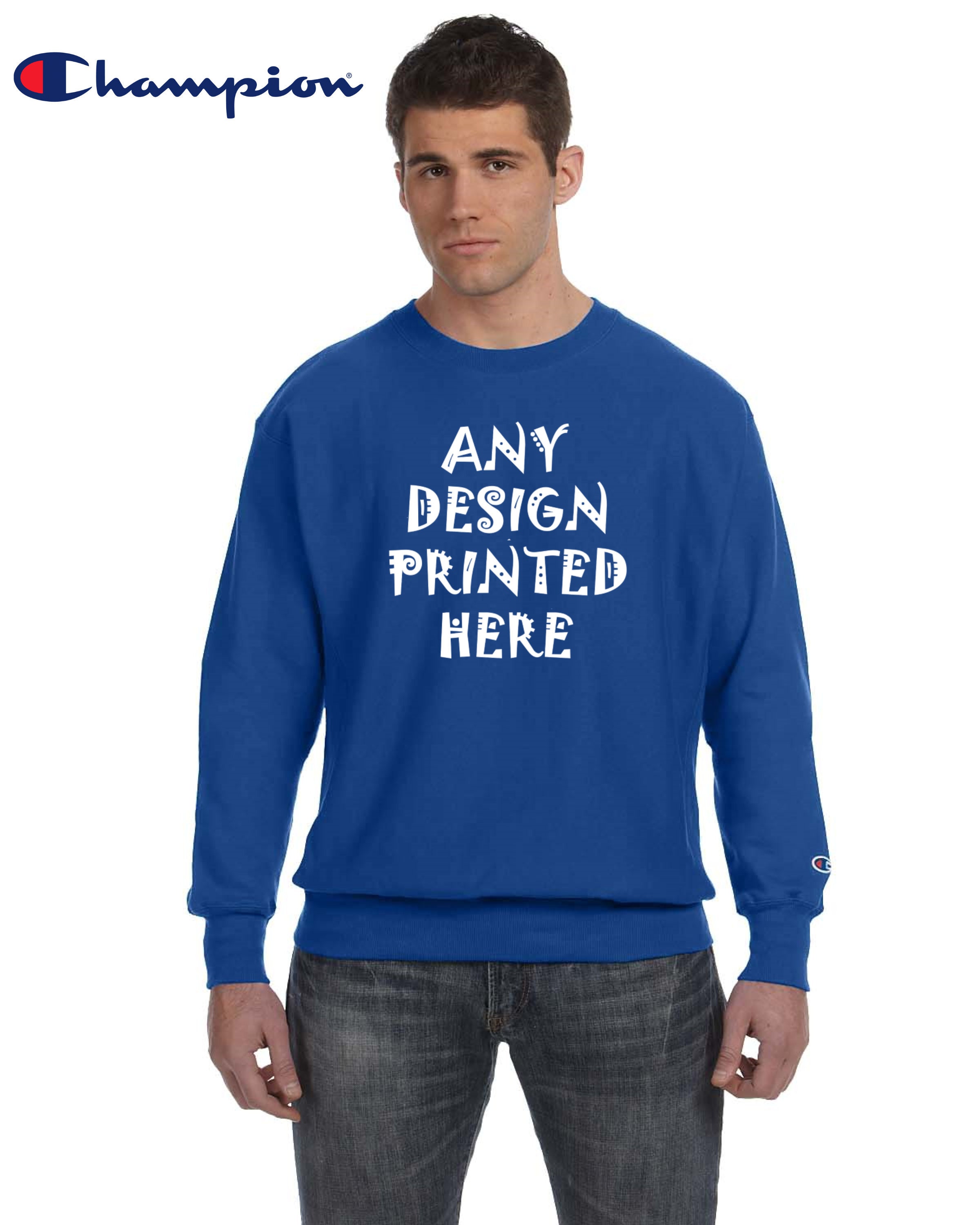 Custom Champion Sweatshirt 50/50 Champion Sweatshirt - Etsy UK