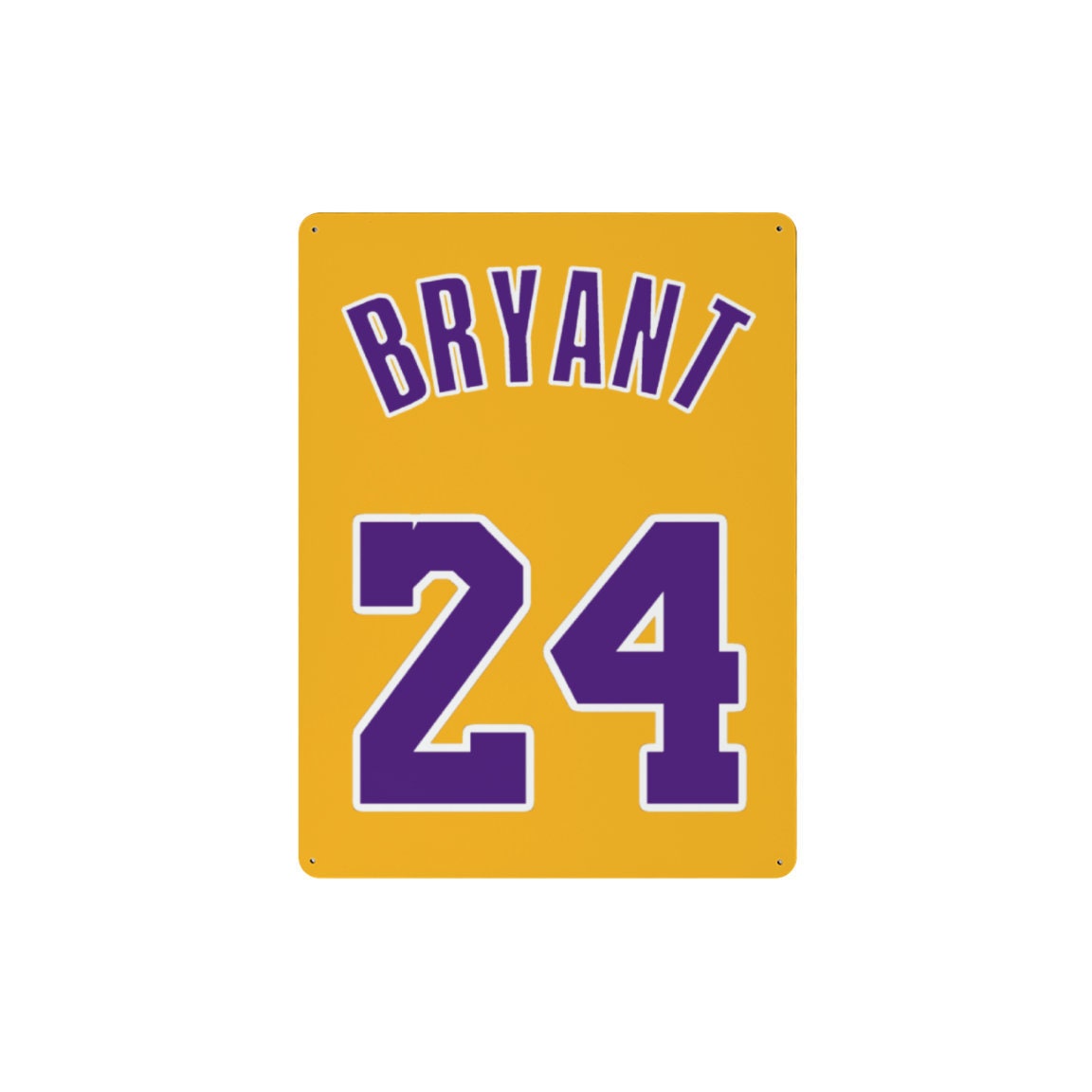 Kobe Bryant Metal sign, 16 x 12 Kobe Bryant Sign, Kobe Bryant Sign Gift,  Kobe Bryant Jersey Sign