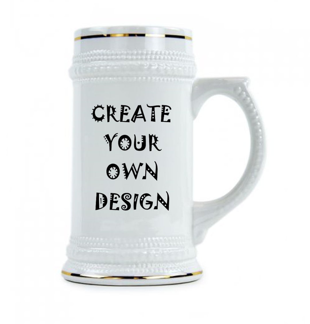 Create Your Own Beer Stein Design Personalize Your Beer Etsy