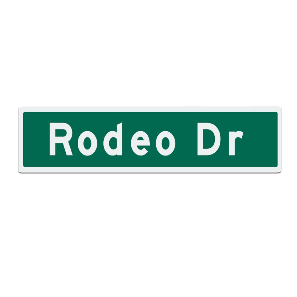 Rodeo Drive Metal Street Sign Replica 24 X 6 -  Finland