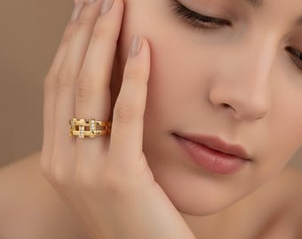 Anillo minimalista de plata de ley, delicado anillo apilable, joya para regalar a diario.