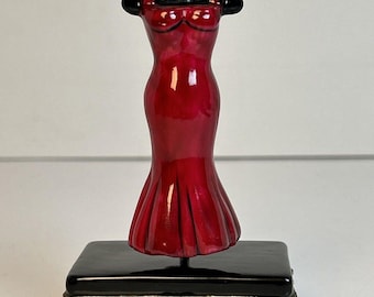 Trinket Box From The Estate Of Marilyn Monroe Hanging Red Dress Vintage 2000