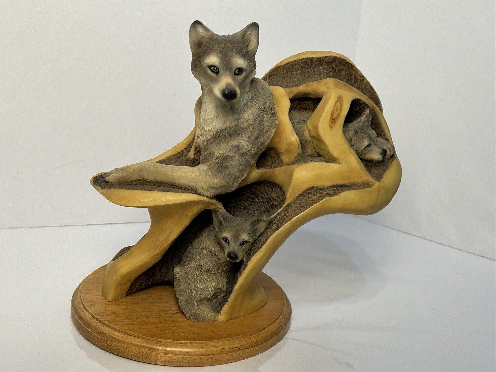 Mill Creek Studios Originals Family Tree 3 Wolves Sculpture #63120