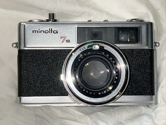 Minolta Hi-matic 7S Rangefinder Camera W/ Original 2 Part Case