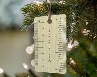 mini Ruler Christmas Ornament: Functional Christmas Decoration + Gift