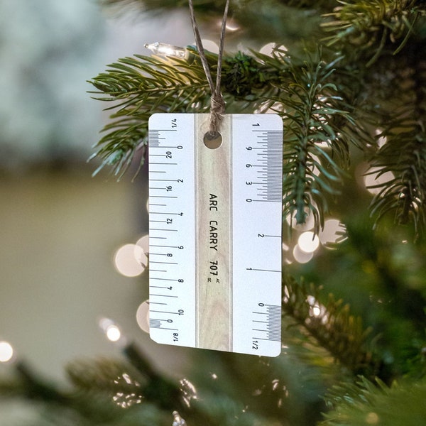 ARCHITECT & DESIGNER Christmas Tree Ornament - The Hanging Mini Architect Scale - Arc Carry