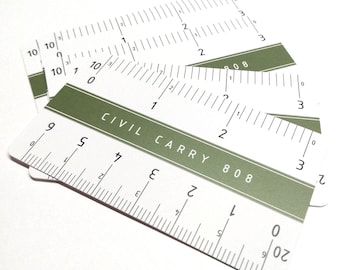 Engineering Essentials: x5 Engineer Carry Scales 3" Wallet Size