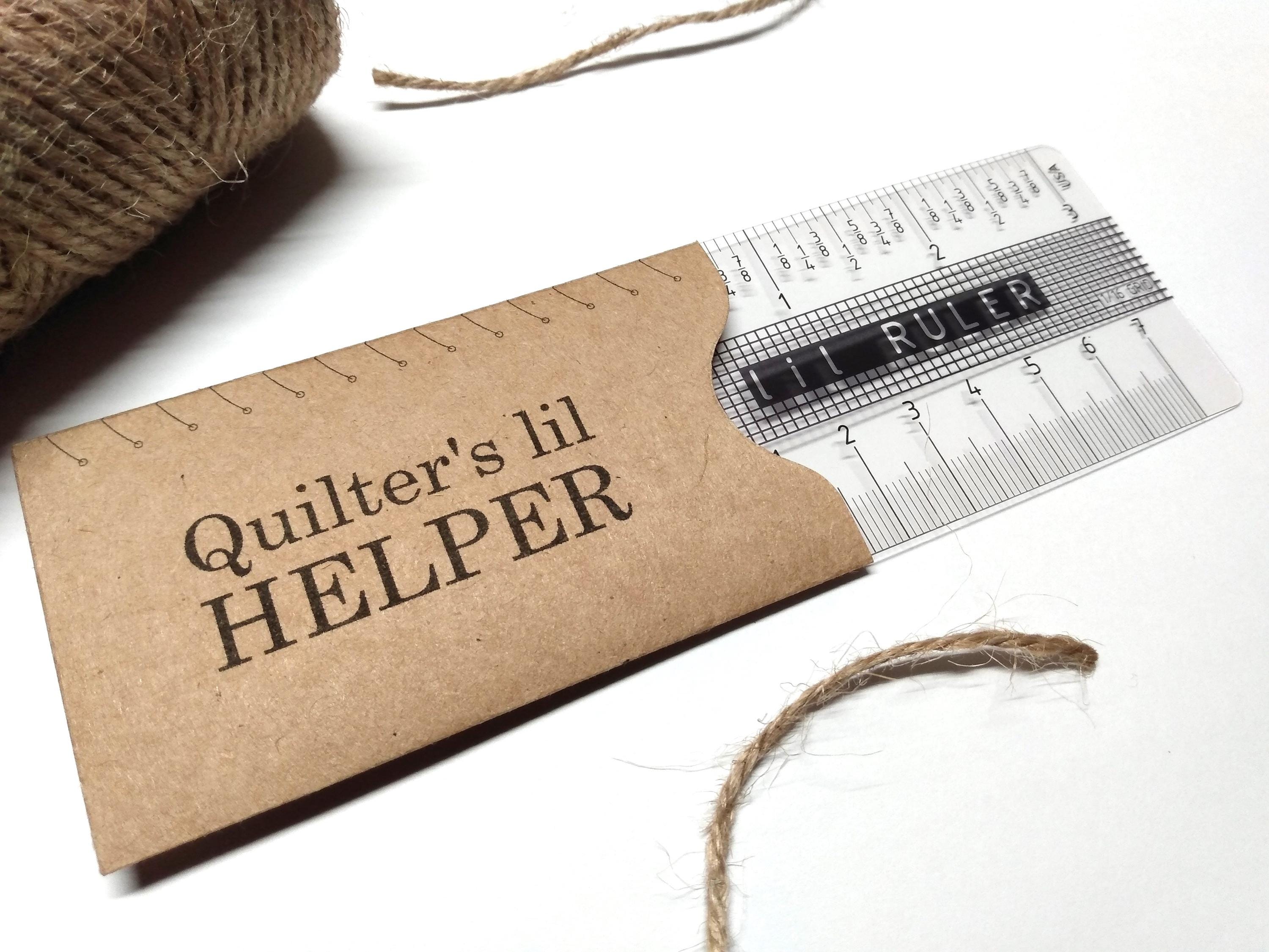Quilter's Lil Ruler: 3 Inch Handheld Clear Little Ruler - Etsy