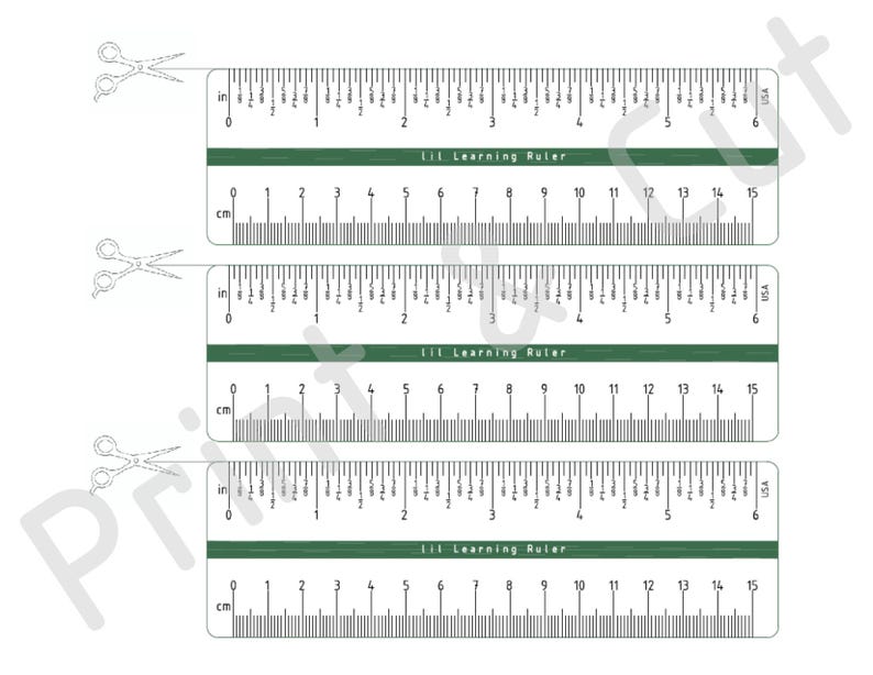 Lil Learning Ruler - Printable 6